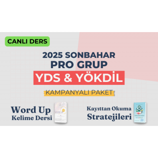 2025 Sonbahar Pro Grup Canlı + Okuma Stratejileri + WORD UP