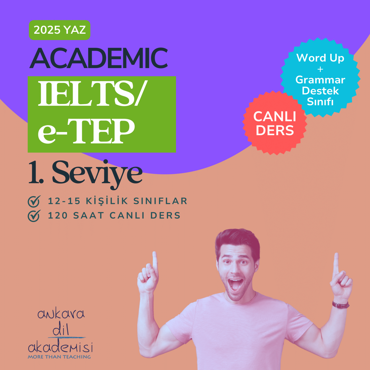 2025 Yaz IELTS 1 (Academic)/e-TEP – 1. SEVİYE