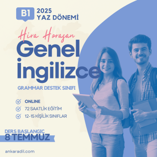 2025 Yaz B1 Seviye Genel İngilizce Dersi