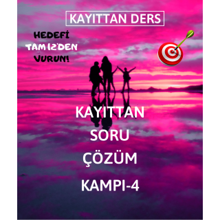 10 Günlük Kayıttan Soru Çözüm Kampı 2024 İLKBAHAR