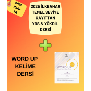 2024 Sonbahar Temel Seviye Kayıttan YDS & YÖKDİL Dersi + WORD UP